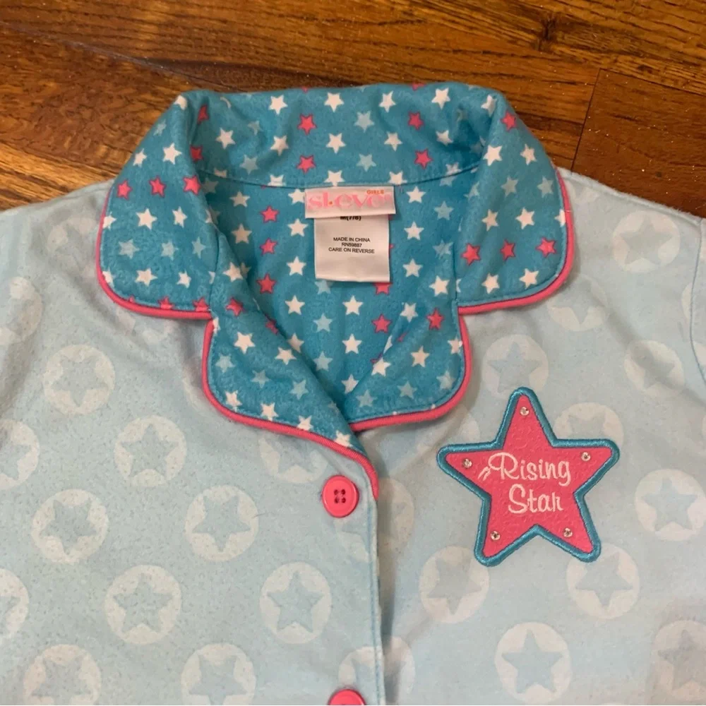 Girls St Eve 3 Pc Pajama Set Top Bottoms Eye Mask Rising Star Follow Your Dreams